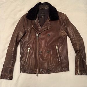 All Saints Men’s Leather Jacket